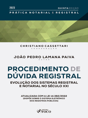 cover image of Procedimento de dúvida registral